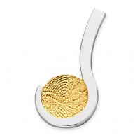 pendant, anhänger, hanger, fingerprint, fingerabdrück, vingeradruk, loving, gold, goud, yellow, white,