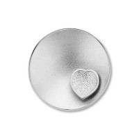 Sphere heart silver 25mm