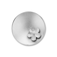 Sphere flower silver 30mm